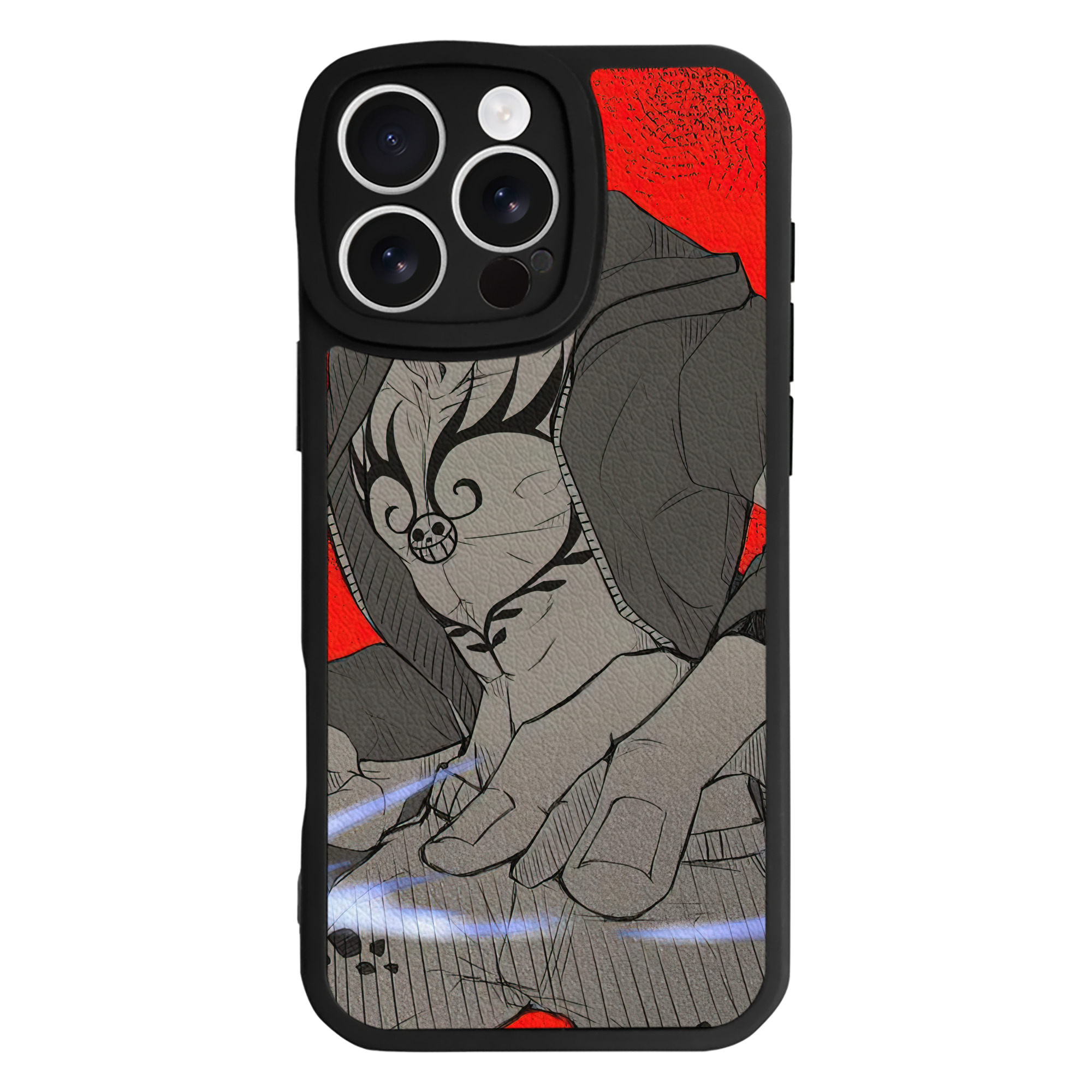 （画像用） ワンピース ONE PIECE 【iPhone 16シリーズ対応】シリコンスマホケース（レザー調） 材質：シリコン